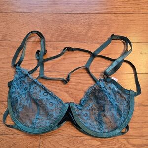 SHEIN Teal Lace Bra